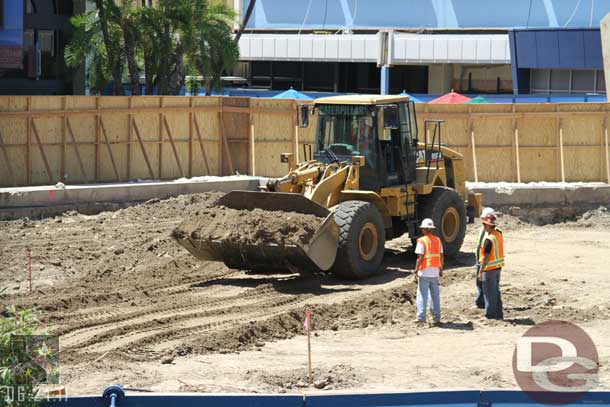 This used to be the pool deck and walkway near the Neverland Pool.