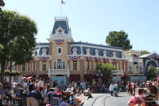 Time to head to Disneyland.  Several of the Emporium doors were walled off as they are working on the main/front room of the store.