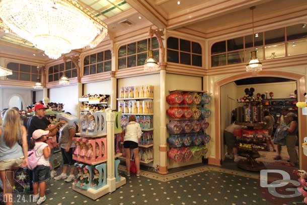 A quick trip through the Emporium.  You can see the temporary walls lined with merchandise.