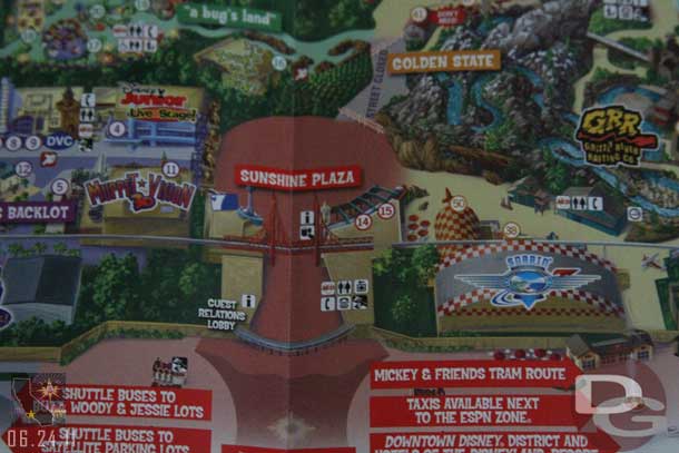 The DCA maps have been updated to reflect the walkway closure.