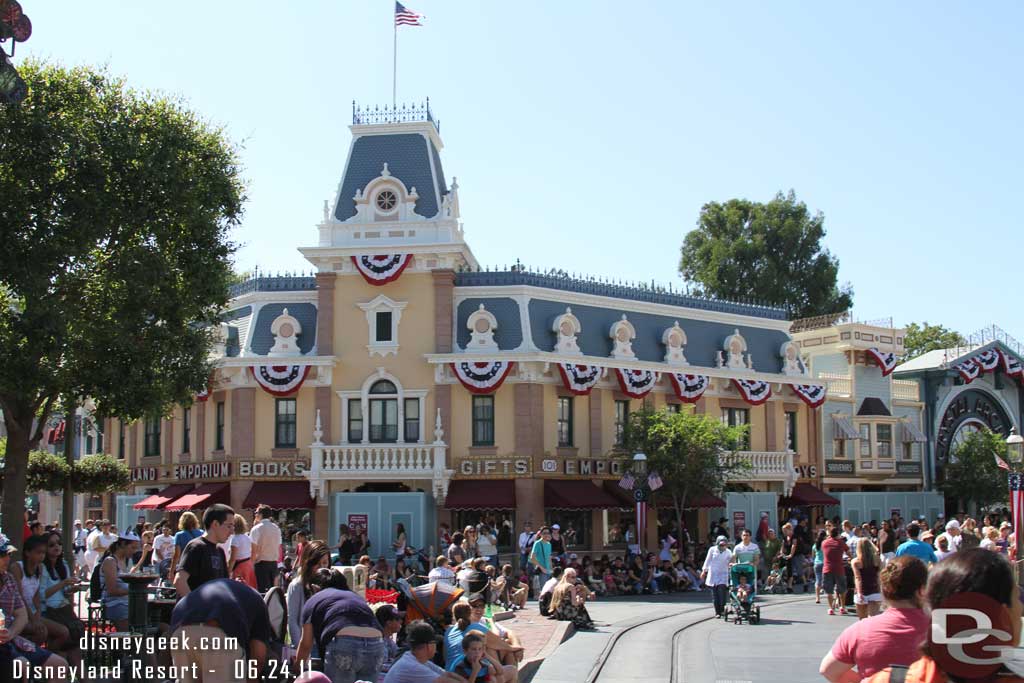 Time to head to Disneyland.  Several of the Emporium doors were walled off as they are working on the main/front room of the store.