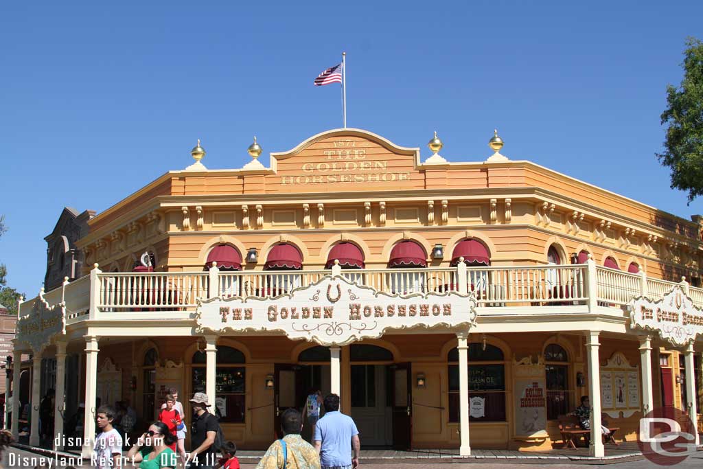 The Golden Horseshoe exterior work is done.