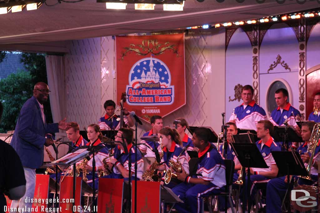 The College Band is performing at Plaza Gardens for three sets every Friday for swing dancing again this summer.