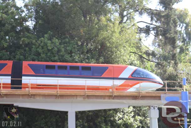 Monorail Orange (and Blue) were running this morning, great to see two on the line again.