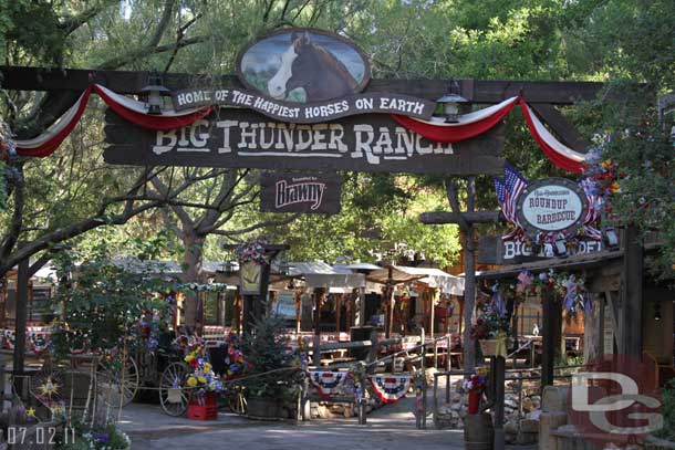 A nice quiet morning on the Big Thunder trail.