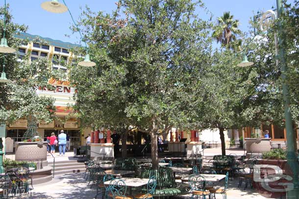 This area was great.  In amongst the trees is a Band Stand.  The back faces the grill.