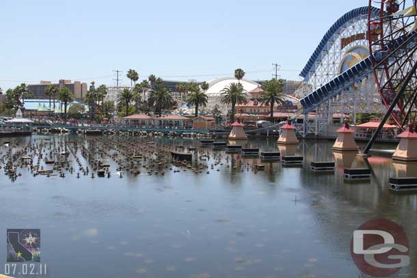 A random shot from the Zephyr.  Interesting 2 of the 3 platforms were at show level and one submerged.