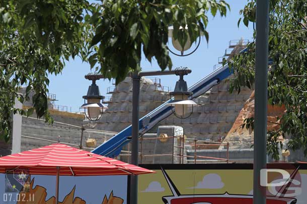 A look at the connector from the Wharf to Cars Land.