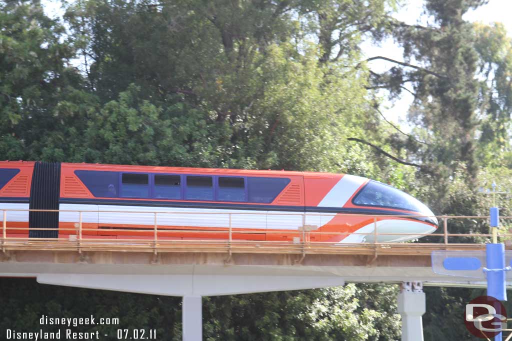 Monorail Orange (and Blue) were running this morning, great to see two on the line again.