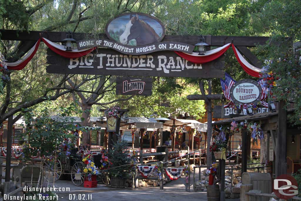 A nice quiet morning on the Big Thunder trail.