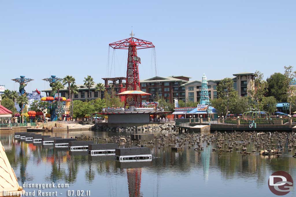 Fireworks barges out for the special World of Color preshow this weekend.