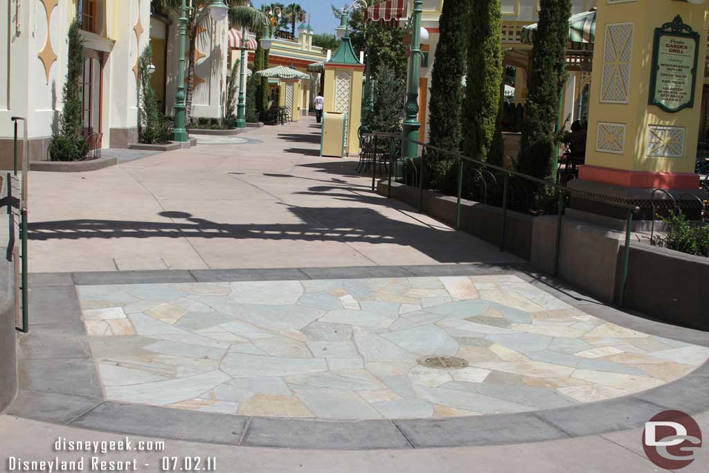 All the detail in this area is amazing.  It is definitely up to what you expect from Disney.  Small things like the variations in the ground.  Look at the stonework under the entrance archway.