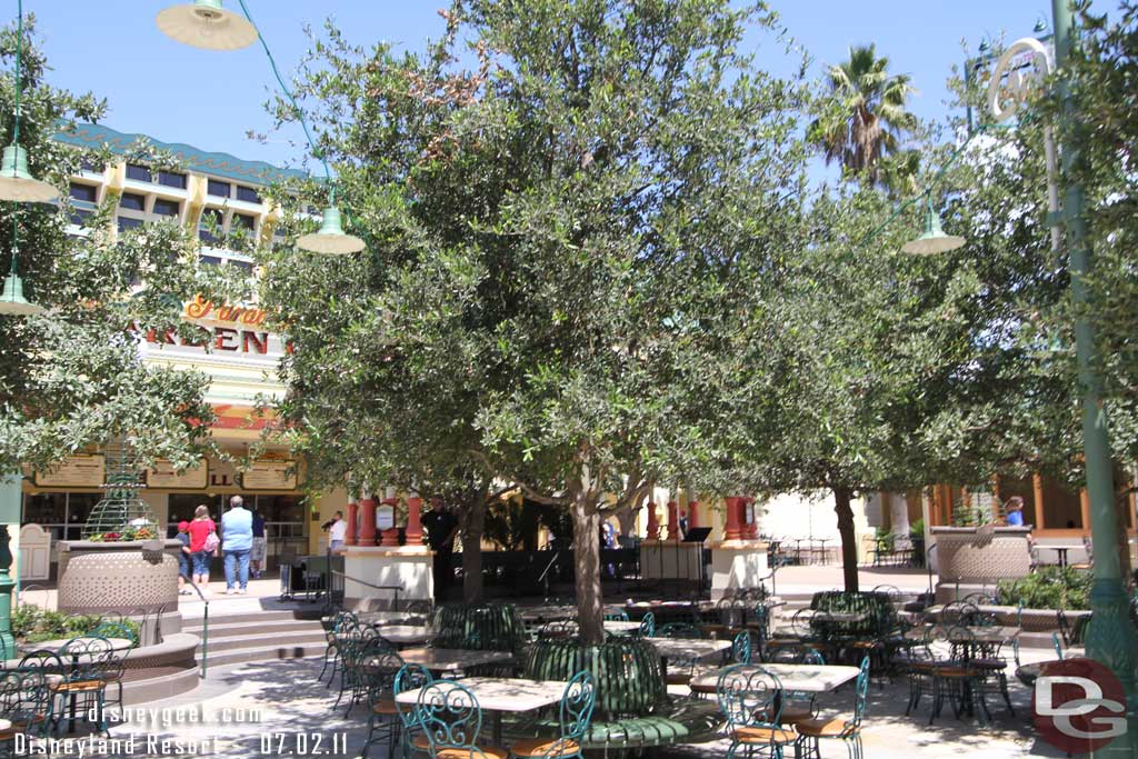 This area was great.  In amongst the trees is a Band Stand.  The back faces the grill.