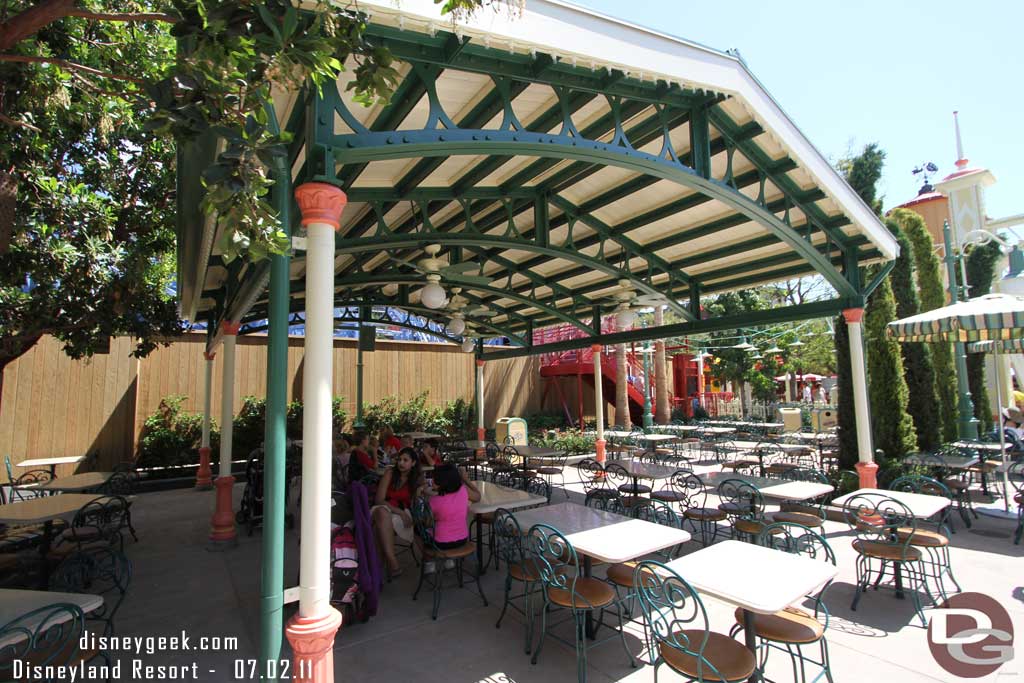 One area I was wrong with my guesses.  This structure is just a shady area to each.  Thought this was going to be the band stand... 