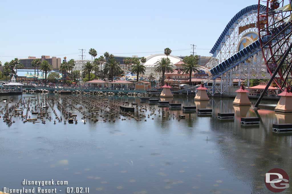 A random shot from the Zephyr.  Interesting 2 of the 3 platforms were at show level and one submerged.