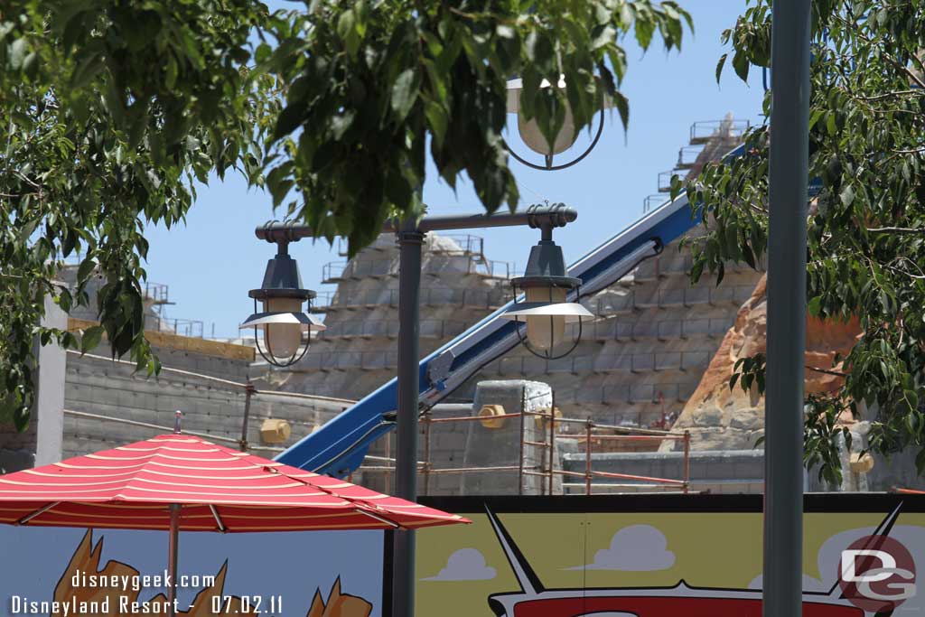 A look at the connector from the Wharf to Cars Land.