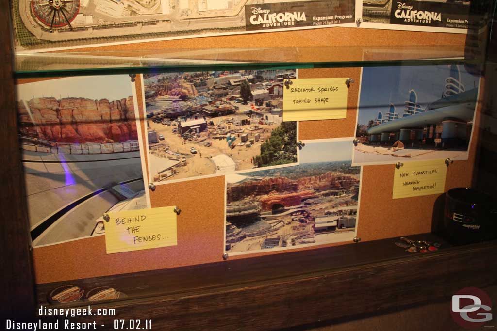 Some updated photos in the display case in the Blue Sky Cellar