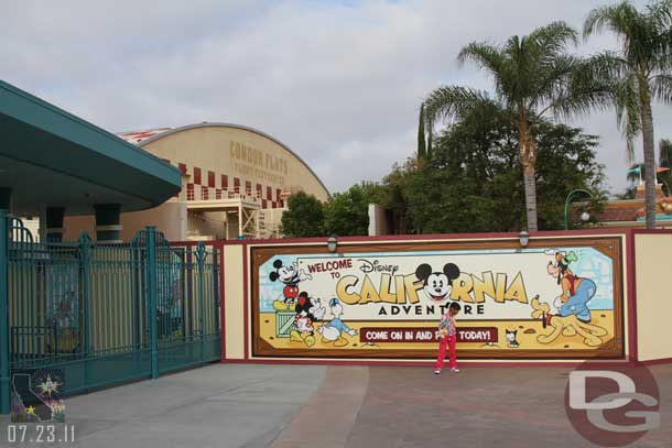 A large section of the backstage wall has been removed.  This will be the main walkway for guests entering/exiting the park in a few weeks when they block off the regular walkways to create Buena Vista Street.