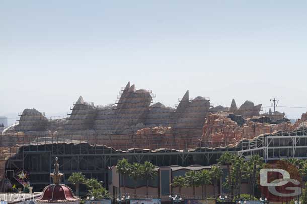 A look at Cars Land from the Fun Wheel.