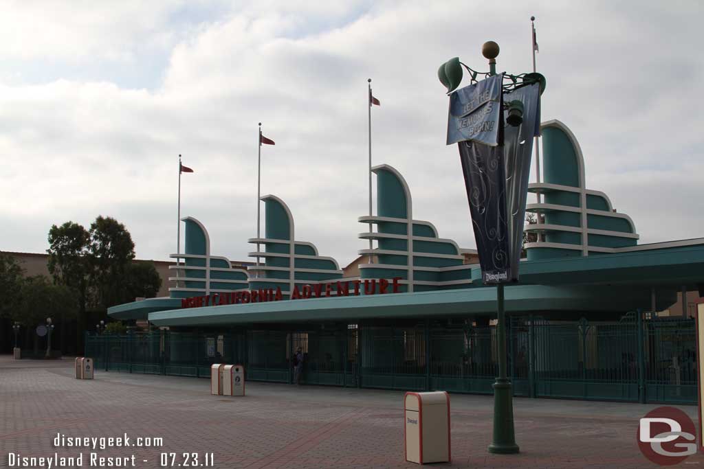 Strolled by DCA before heading into Disneyland