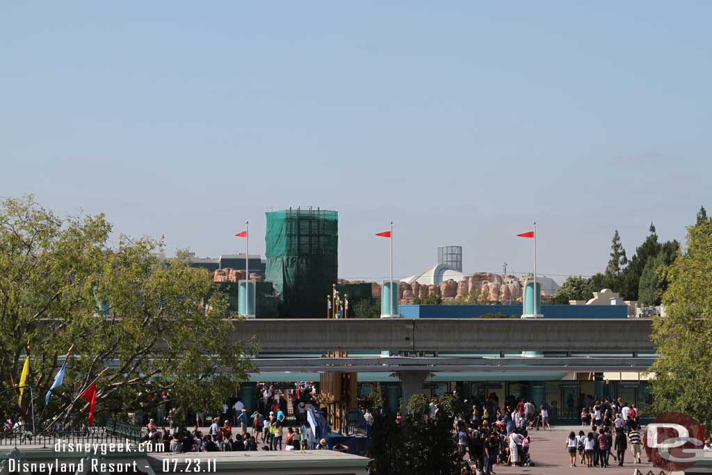 Looking across the way.  The Cars mountains block some more of the outside world, but not everything..