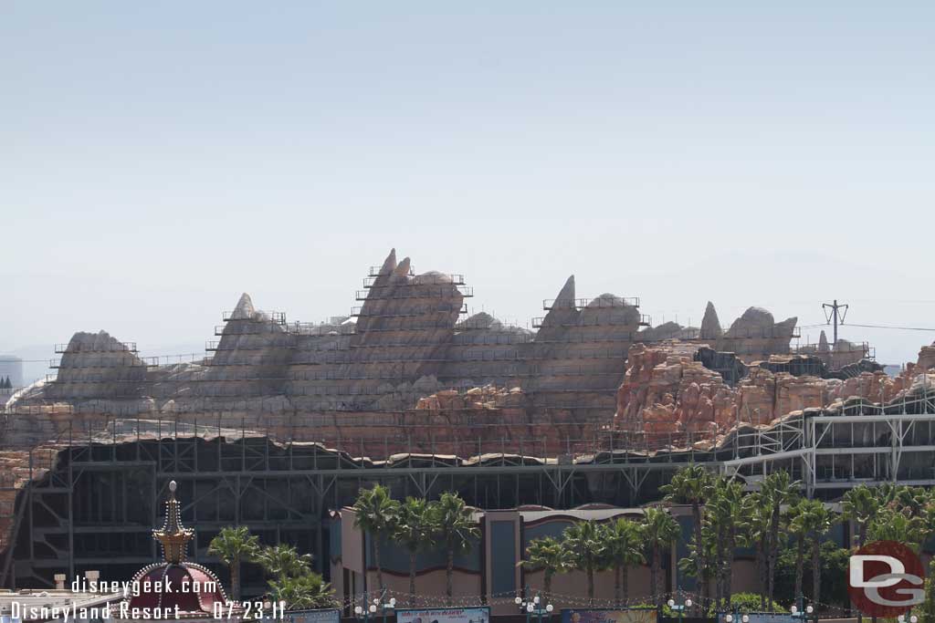 A look at Cars Land from the Fun Wheel.