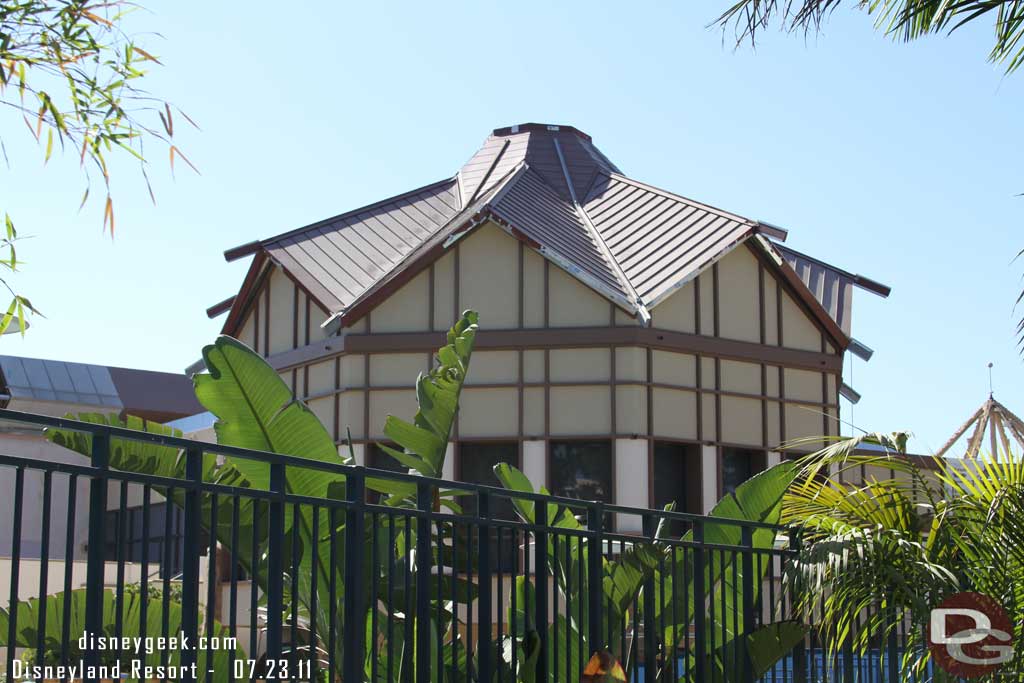 It has been a while.  The scaffolding is down around most of the dining building (not sure what to call it).