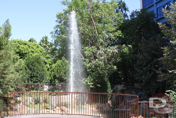 The geyser was going off as I walked by.