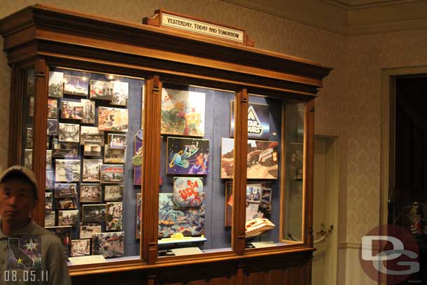 Back to Disneyland.  Wonder when the display case in the Great Moments lobby will be updated.