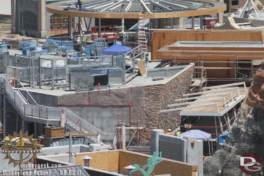 Flos now has quite a bit of stone work on the exterior.