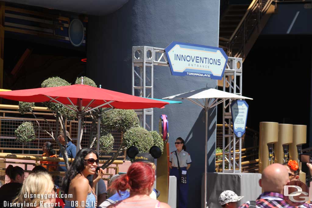 Still using the ramp as the entrance for Innoventions