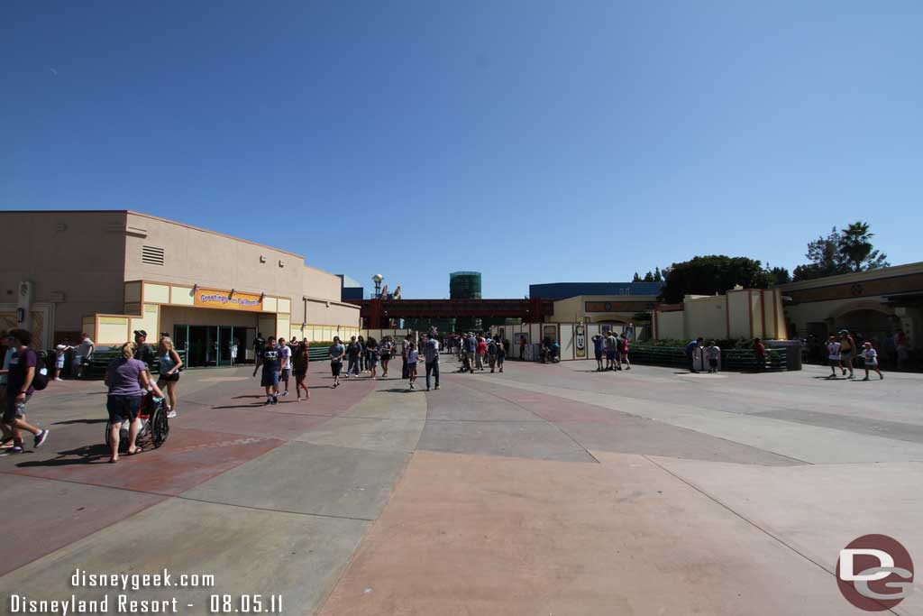 Back to DCA.  Here is a wide shot once you walk in the entrance.