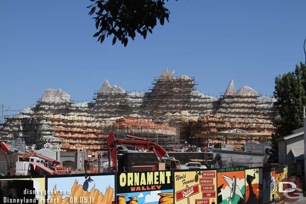 Cars Land from the Blue Sky Cellar area.