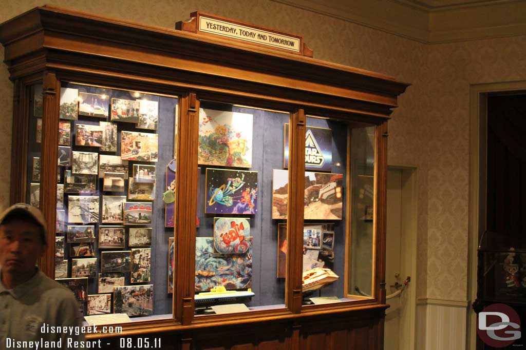 Back to Disneyland.  Wonder when the display case in the Great Moments lobby will be updated.