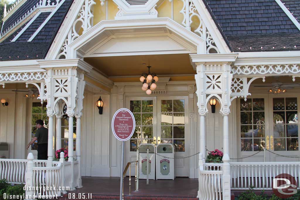 The AP center in Disneyland is closed too.  Rumor is this will become the new location for the bakery.