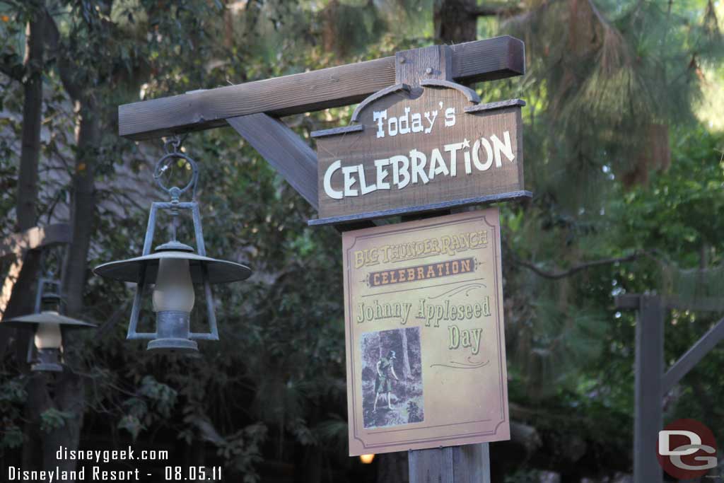 Strolled by the Big Thunder Ranch.