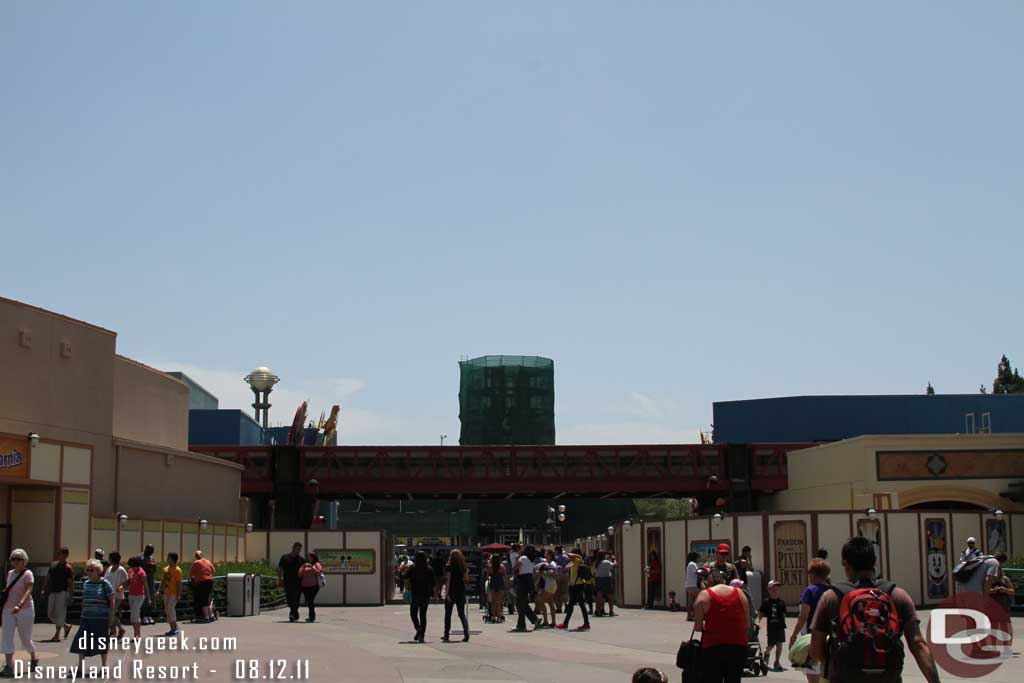 More of the Golden Gate has been removed and you can see the supporting steel