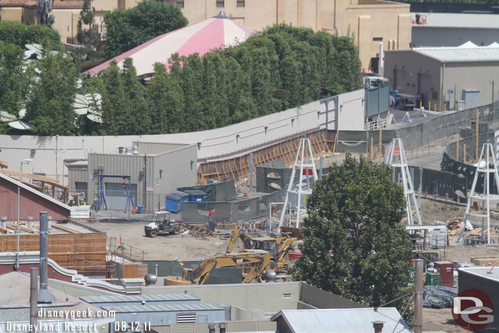 Looks like the old backstage road is gone and they are going to work on the rest of the Cozy Cones.