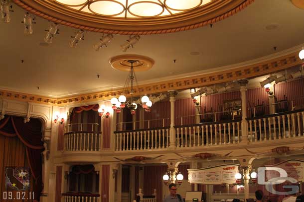 Inside the Golden Horseshoe they have new extensions on the balcony railings.  Guess the confirms why it has been closed.