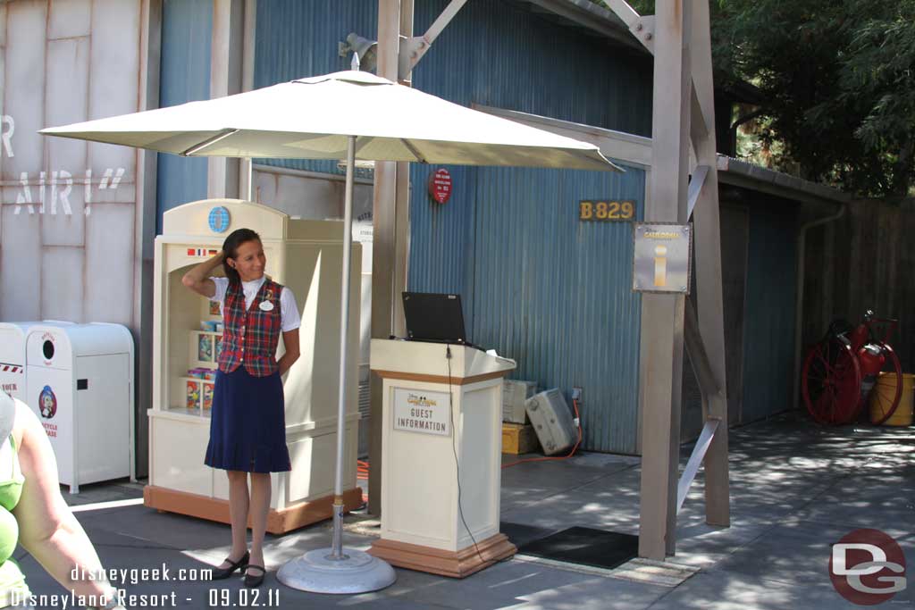 An information kiosk.