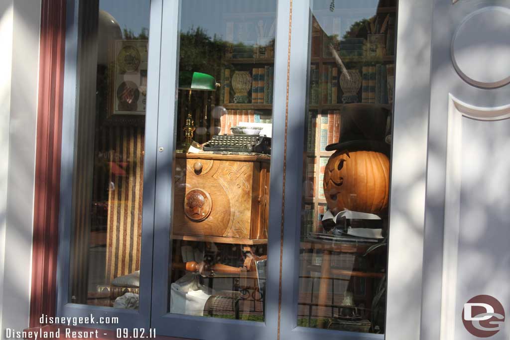 Halloween is moving in as Summer wraps up.  The Main Street windows have been swapped out.