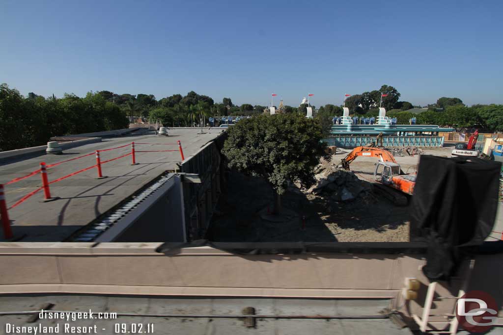 To the left is the locker/restroom building.  