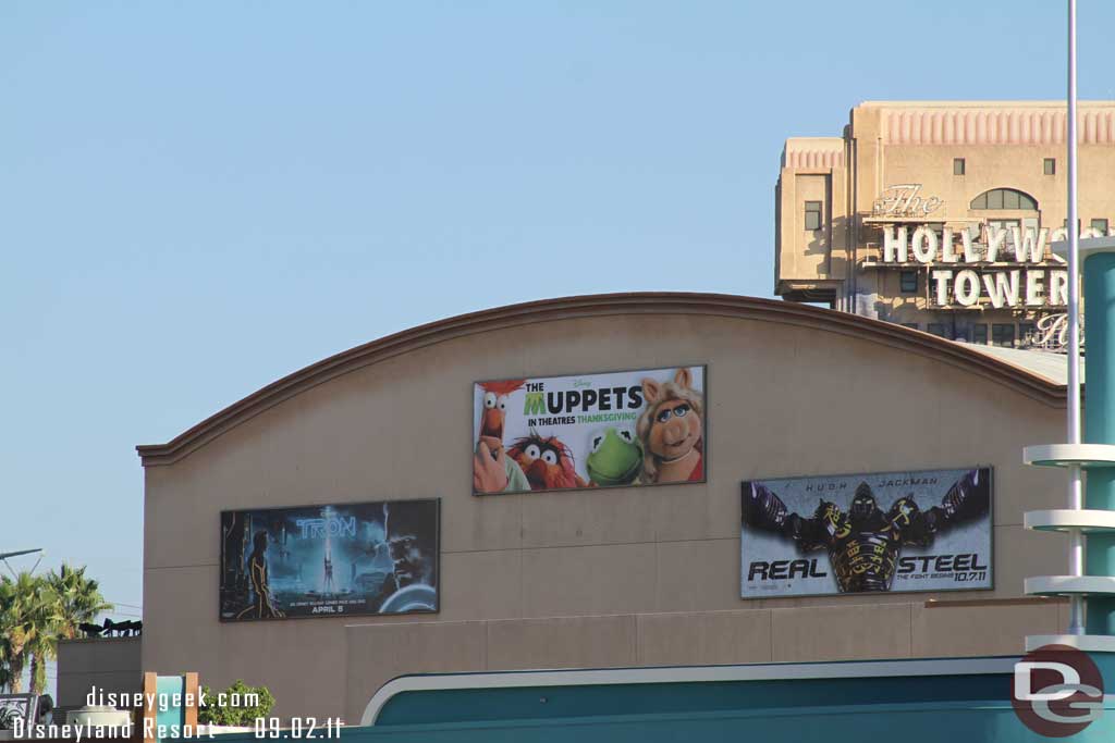 The current posters outside of DCA