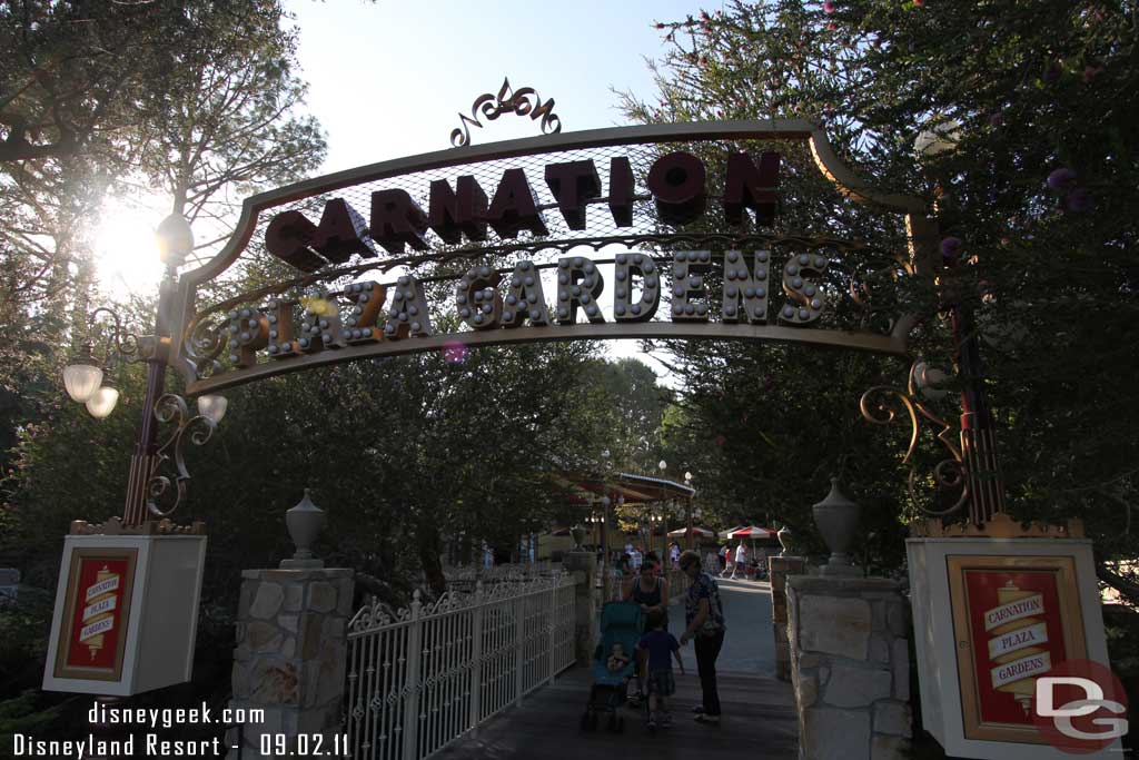 Strolled through Plaza Gardens, construction starts later this fall for the Fantasy Faire