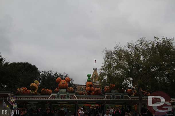The entrance to Disneyland.