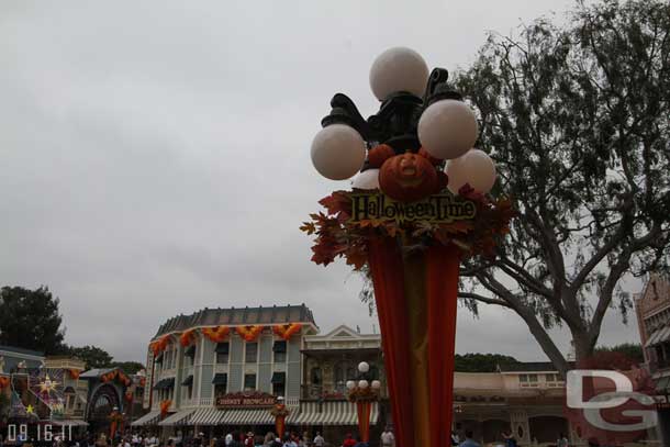 Main Street is decked out for Halloween.
