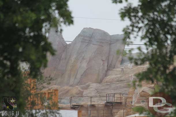 Heading out to check out the Cars Land work.