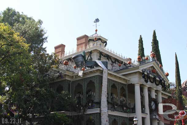 Time for a ride on Haunted Mansion Holiday