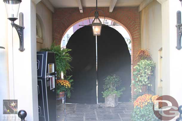 The courtyard of Angels was blocked off.  Looked like they were working on the steps but it was hard to tell really.