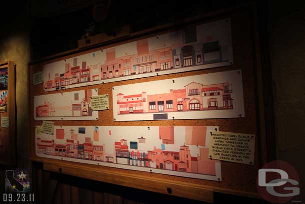 The next board features some elevations of Buena Vista Street.  These were on the slides at the presentation at D23.